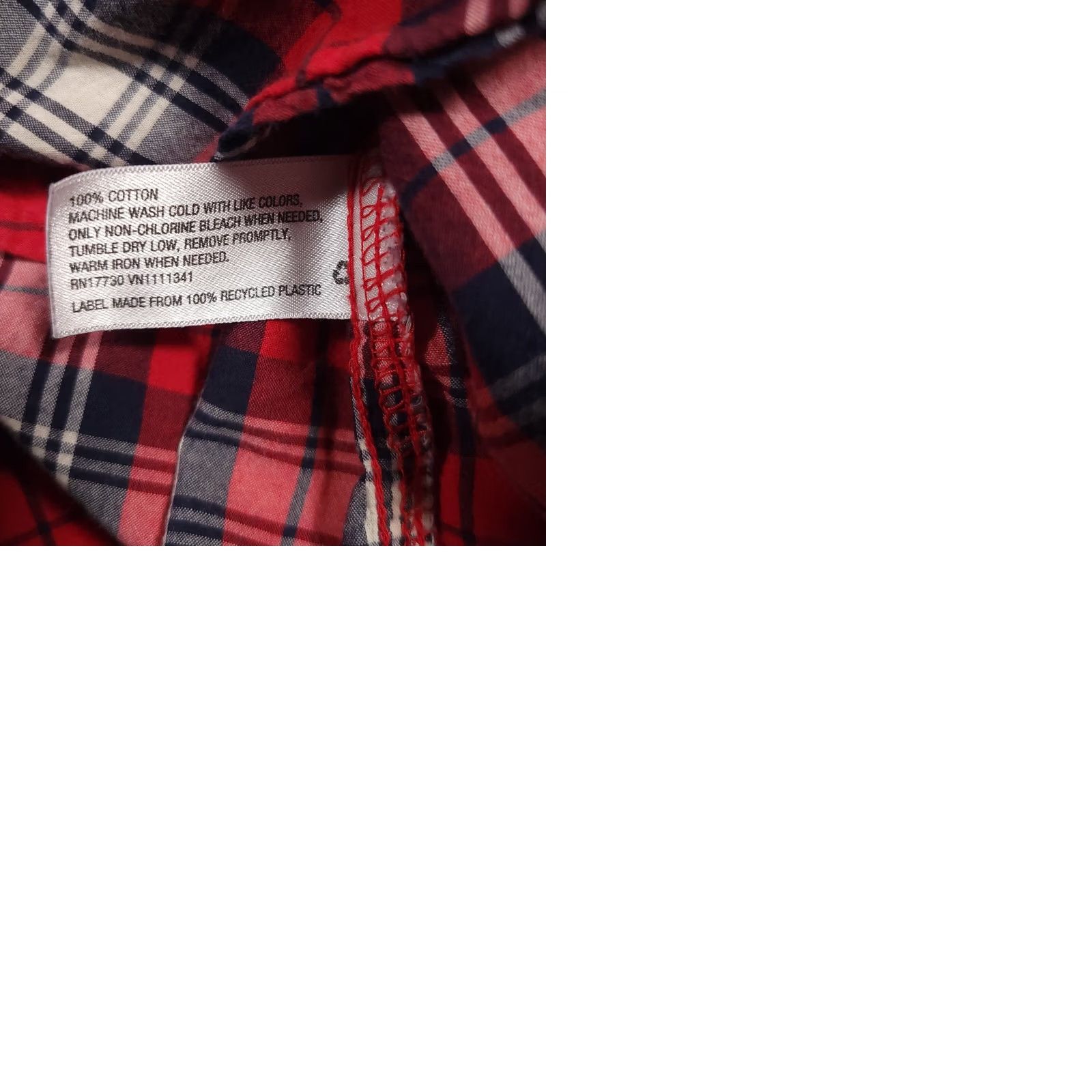 Merona Merona Shirt Women's Large Red Plaid Long Sleeve Collared Pocket Button Up HanKey? Size L / US 10 / IT 46 - 9 Thumbnail