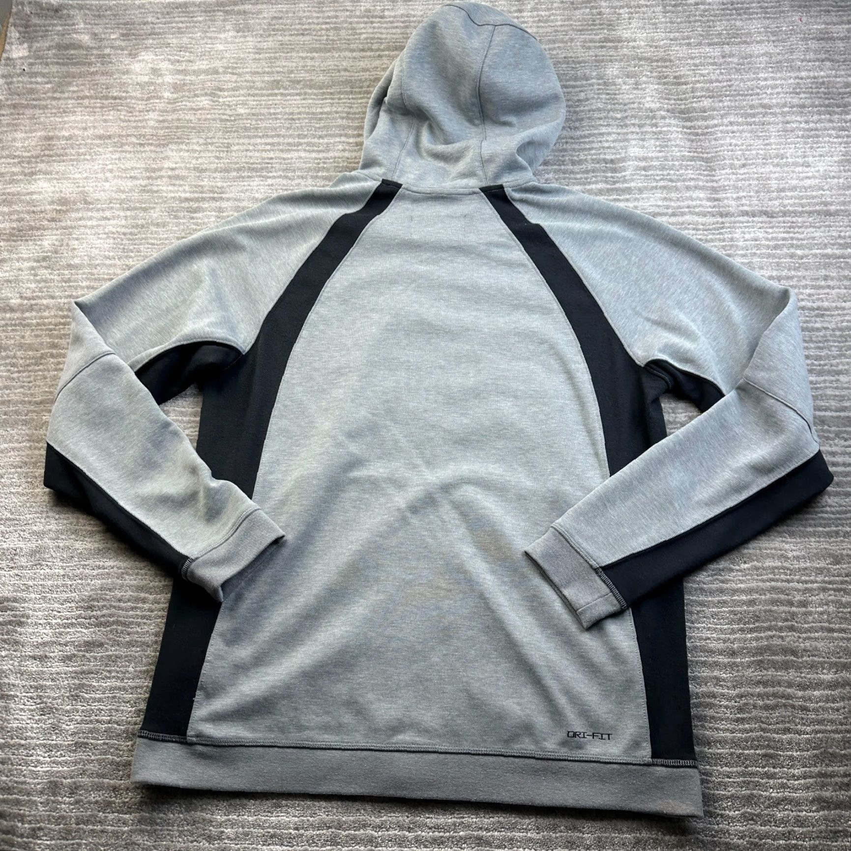 Jordan Brand Jordan Hoodie Mens Medium Gray Slim Fit Sweatshirt Jumpman Mock Neck Statement Size US M / EU 48-50 / 2 - 2 Thumbnail