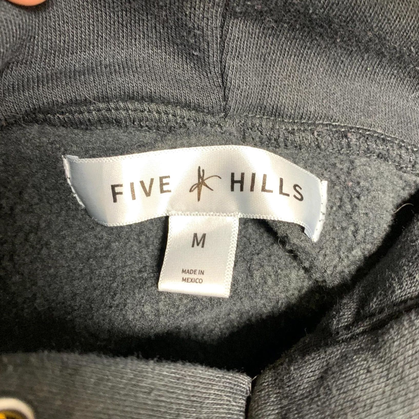 Faherty Five Hills Hoodie Mens Medium Black Fleece Lined Duck Saturn Space Logo Fleece Size US M / EU 48-50 / 2 - 7 Thumbnail
