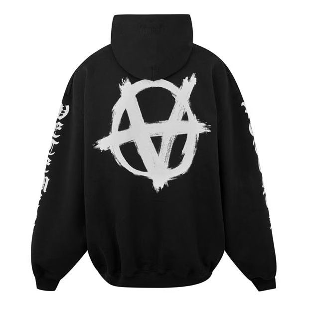 Vetements o1g2r1mq0824 Hoodie in Black & White Size US M / EU 48-50 / 2 - 2 Thumbnail