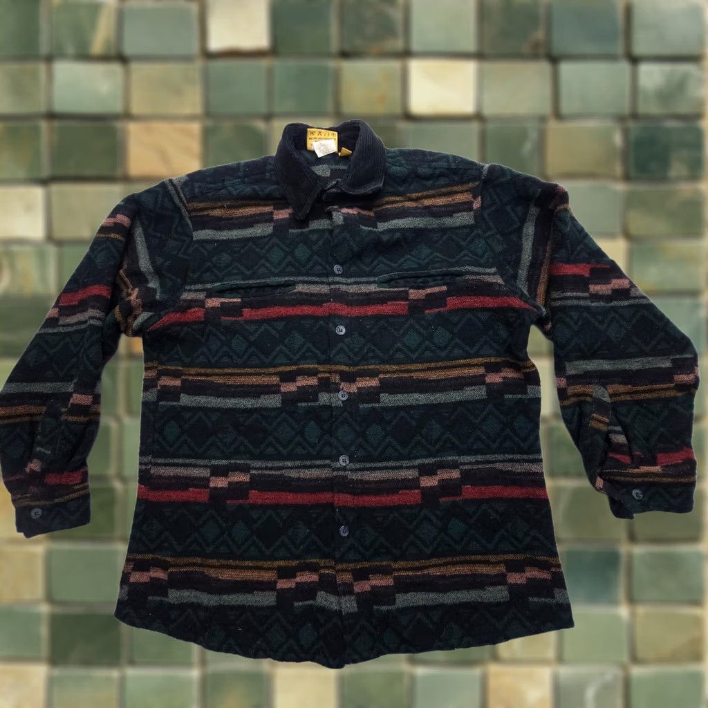 Vintage Outback Trading Southwestern Shirt Jacket Mens Large Wool Blend Shacket Size US L / EU 52-54 / 3 - 1 Thumbnail