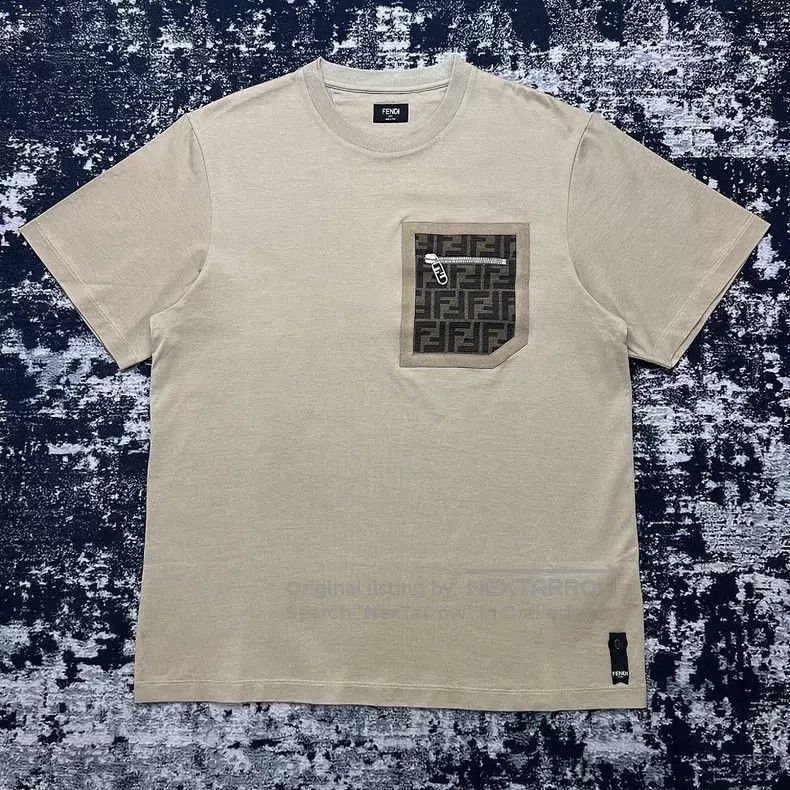 Fendi Fendi Monogram FF Zipper Pocket Short Sleeve T-Shirt Size US S / EU 44-46 / 1 - 1 Thumbnail