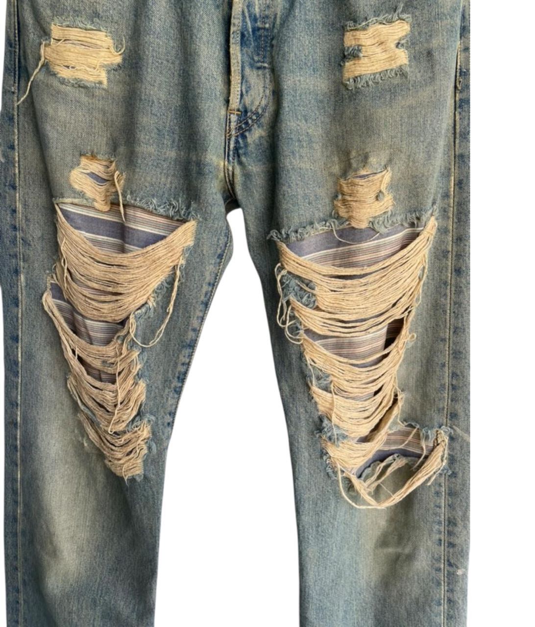 Seditionaries Vintage Heavy Ripped Grunge Jeans Size US 33 - 4 Thumbnail