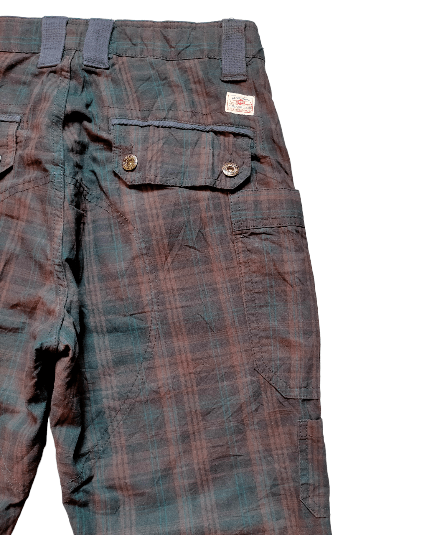 Hysteric Glamour Made in japan Back Number Tactical Multipocket Plaid Pants Size US 30 / EU 46 - 11 Thumbnail