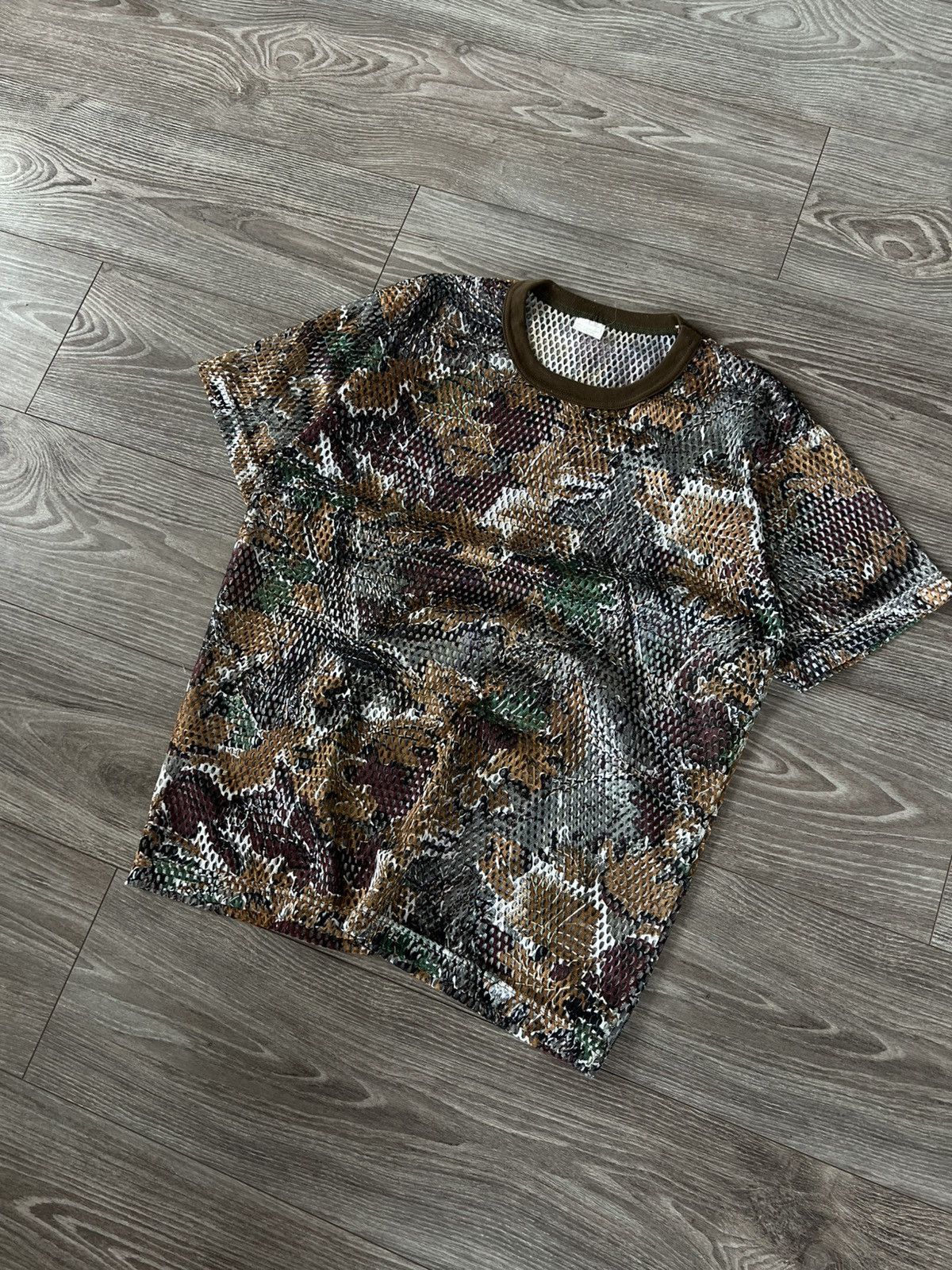 Other Vintage Transparent Hunt Camo Trees Colourway Perforated Tee Size US M / EU 48-50 / 2 - 4 Thumbnail
