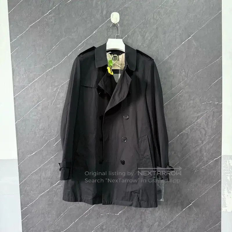 Fendi Burberry Black Cotton Women's Trench Coat. Size S / US 4 / IT 40 - 1 Thumbnail