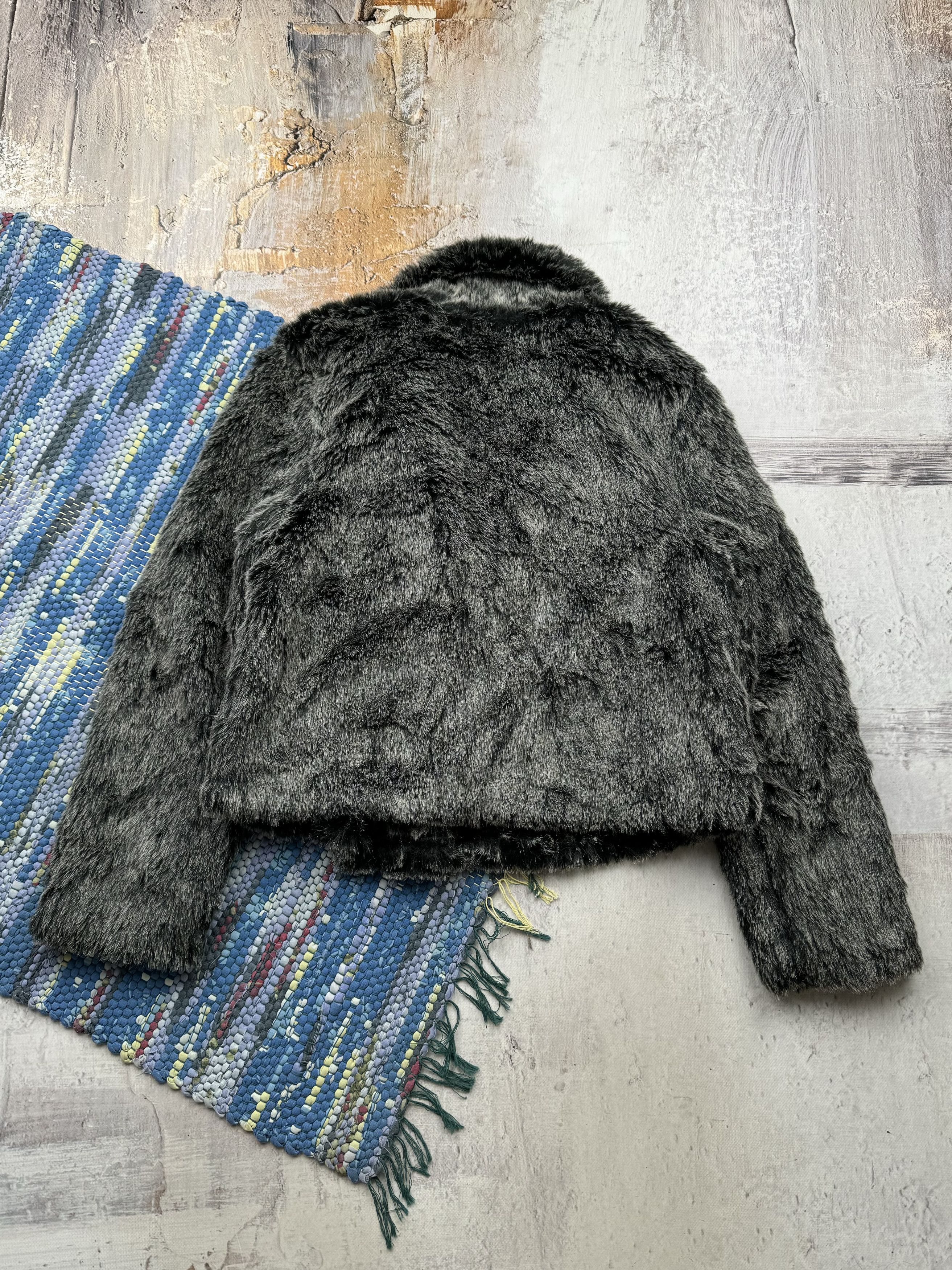 Vintage Vintage Cropped Faux Fur Coat A687D15(378) Size M / US 6-8 / IT 42-44 - 5 Thumbnail