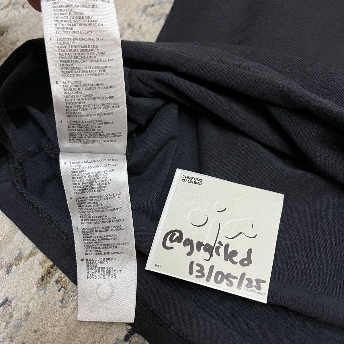 Fred Perry × Raf Simons Raf Simons Fred Perry Taped S/S Tee Size US L / EU 52-54 / 3 - 5 Thumbnail