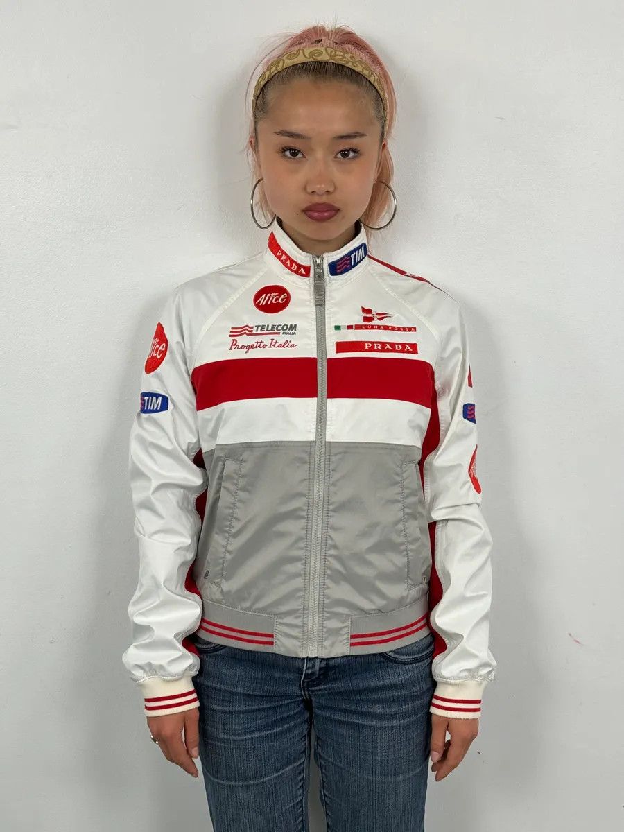 Prada AW2003 Prada White & Red Luna Rossa Sport Jacket Size M / US 6-8 / IT 42-44 - 2 Thumbnail
