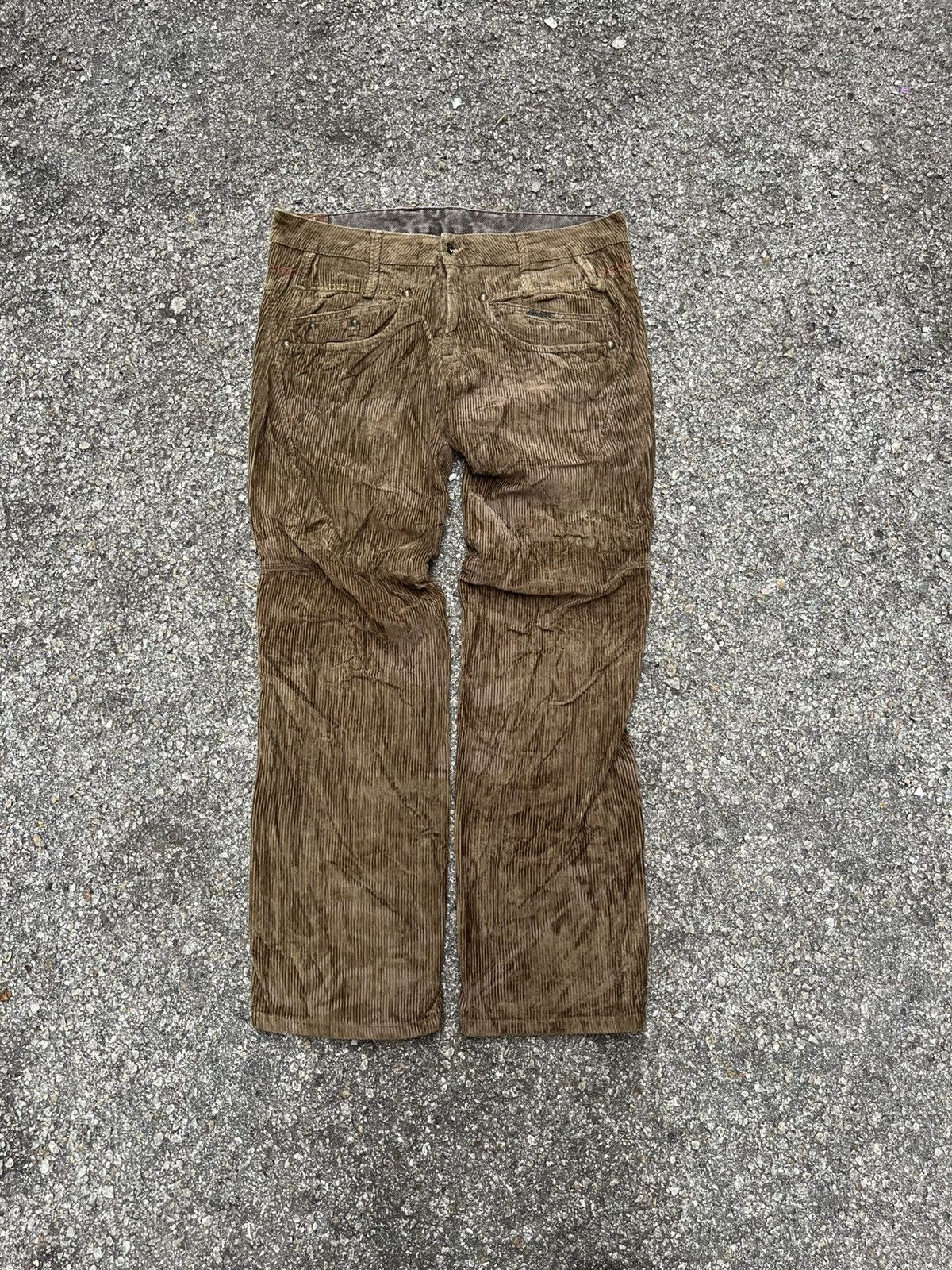 Marithe + Francois Girbaud Marithe Francois Girbaud MFG Corduroy Pants Low Rise Size US 31 - 1 Thumbnail