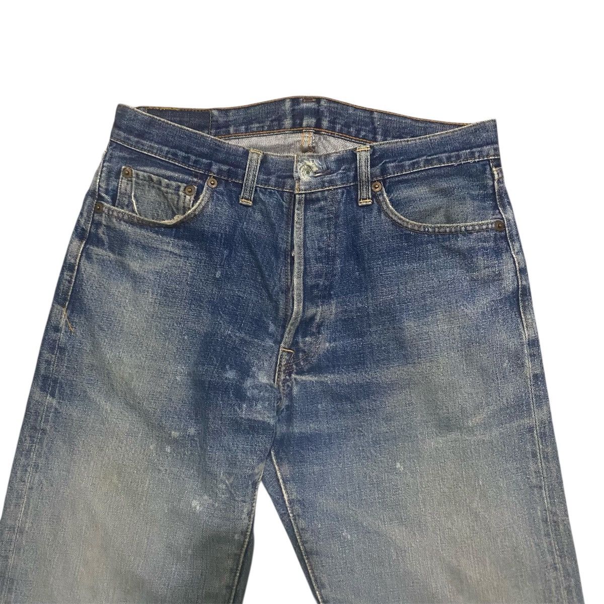 Denime ‼️LAST DROP‼️Denime Lot178 Selvedge Faded Distressed Denim Size US 31 - 3 Thumbnail