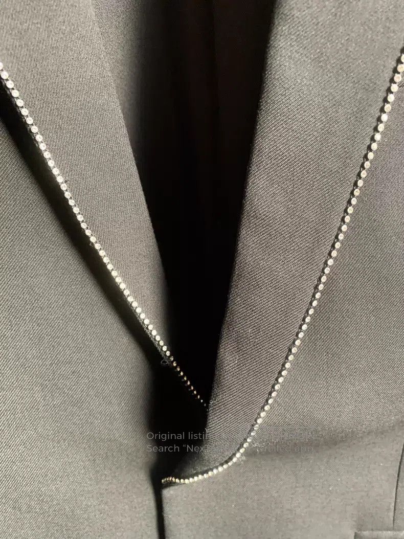 Saint Laurent Paris Saint Laurent Paris Black Diamond-Studded Suit i Size US S / EU 44-46 / 1 - 4 Thumbnail