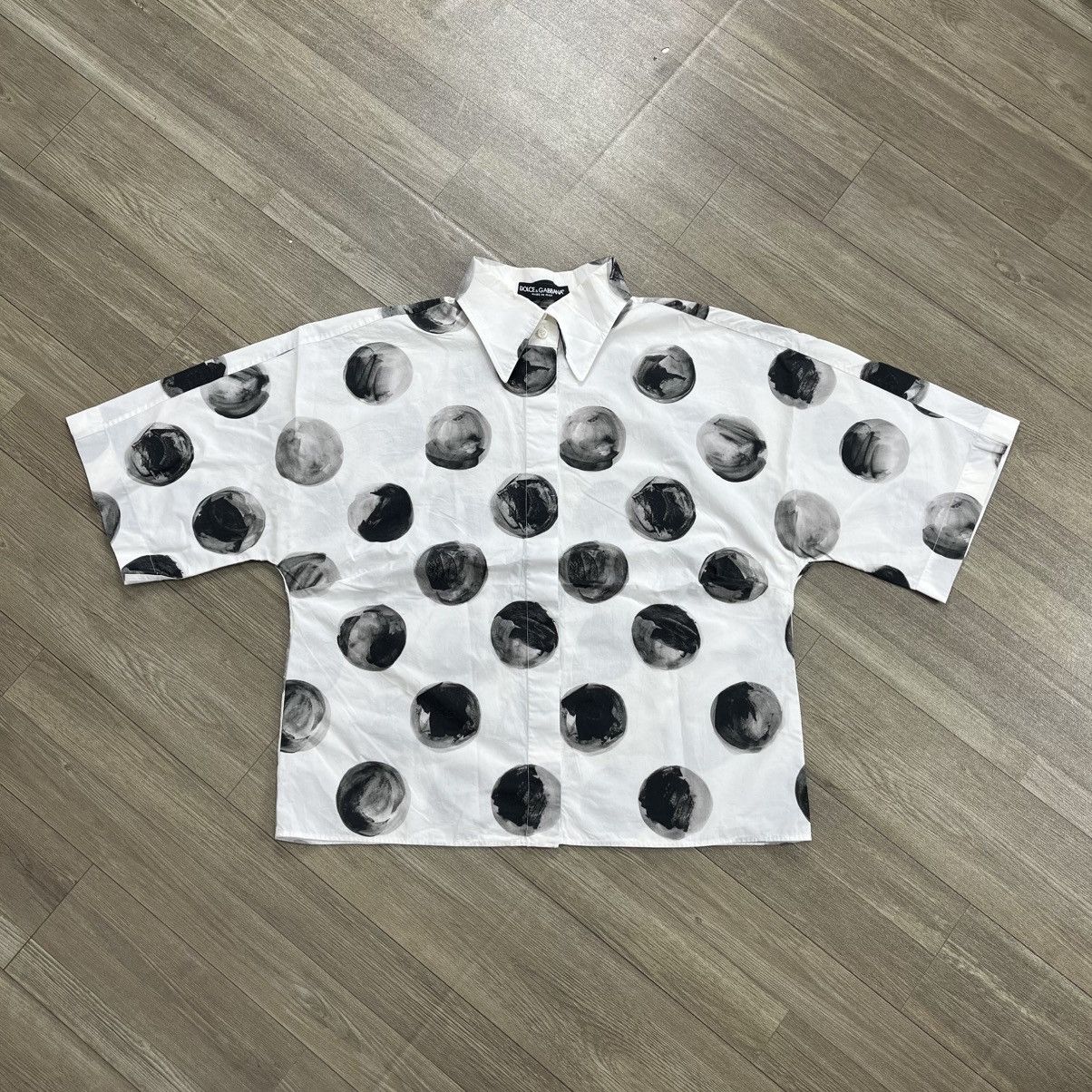 Dolce & Gabbana Vintage Dolce & Gabbana Polkadot Blouse Shirt Luxury Size S / US 4 / IT 40 - 1 Thumbnail