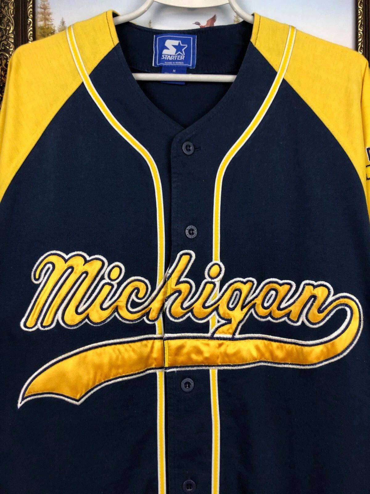 Starter Vintage Starter Michigan Wolverines NCAA Jersey Shirt Tee Size US M / EU 48-50 / 2 - 3 Thumbnail
