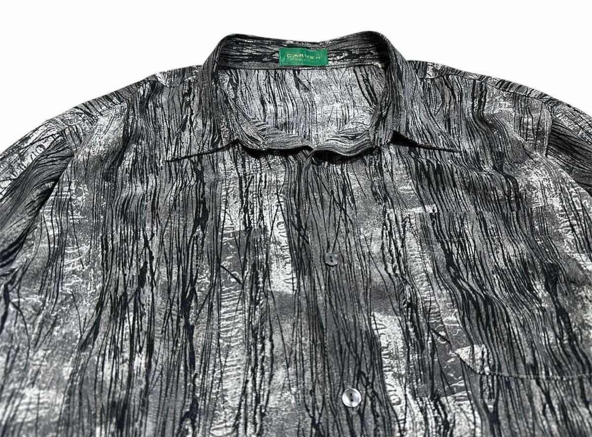 Carven × If Six Was Nine × Japanese Brand 🔥Vintage Carven Paris Abstract Shirt Made In Japan Size US L / EU 52-54 / 3 - 3 Thumbnail