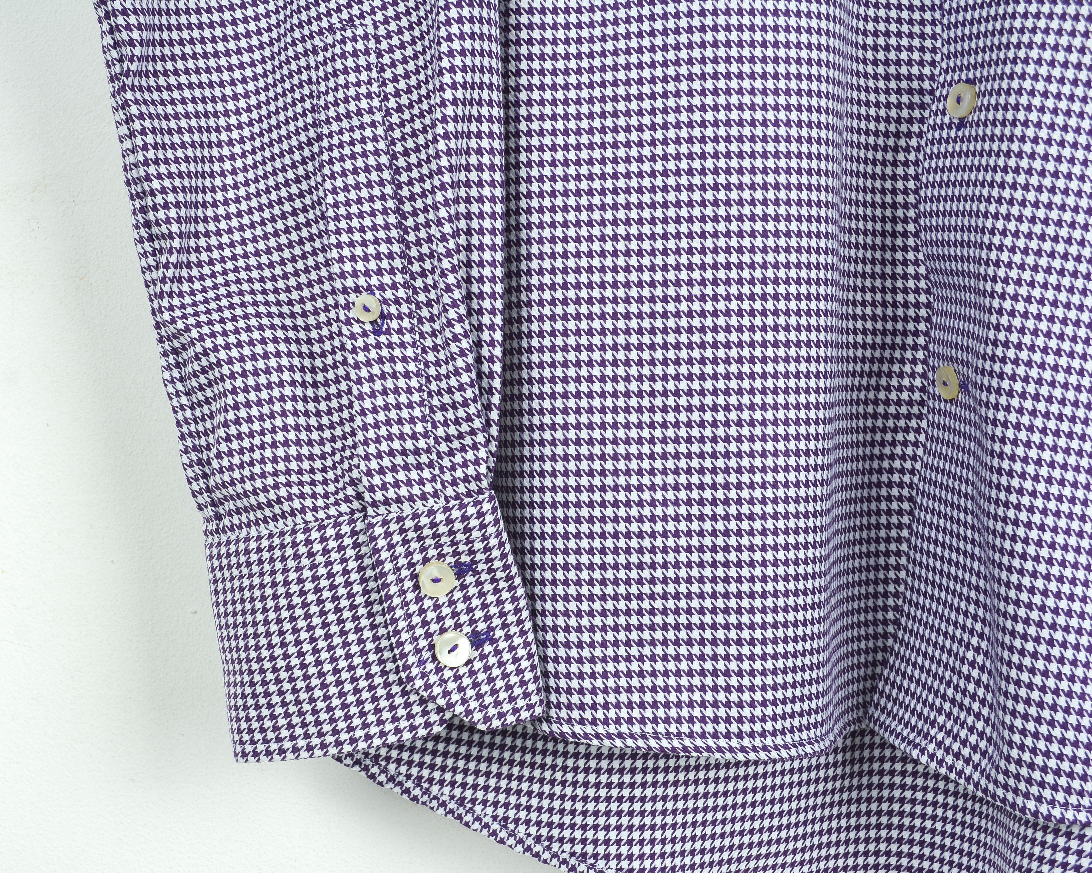 Eton Contemporary Button Formal Shirt 17" Size 43 Long Sleeved Size 42R - 3 Thumbnail