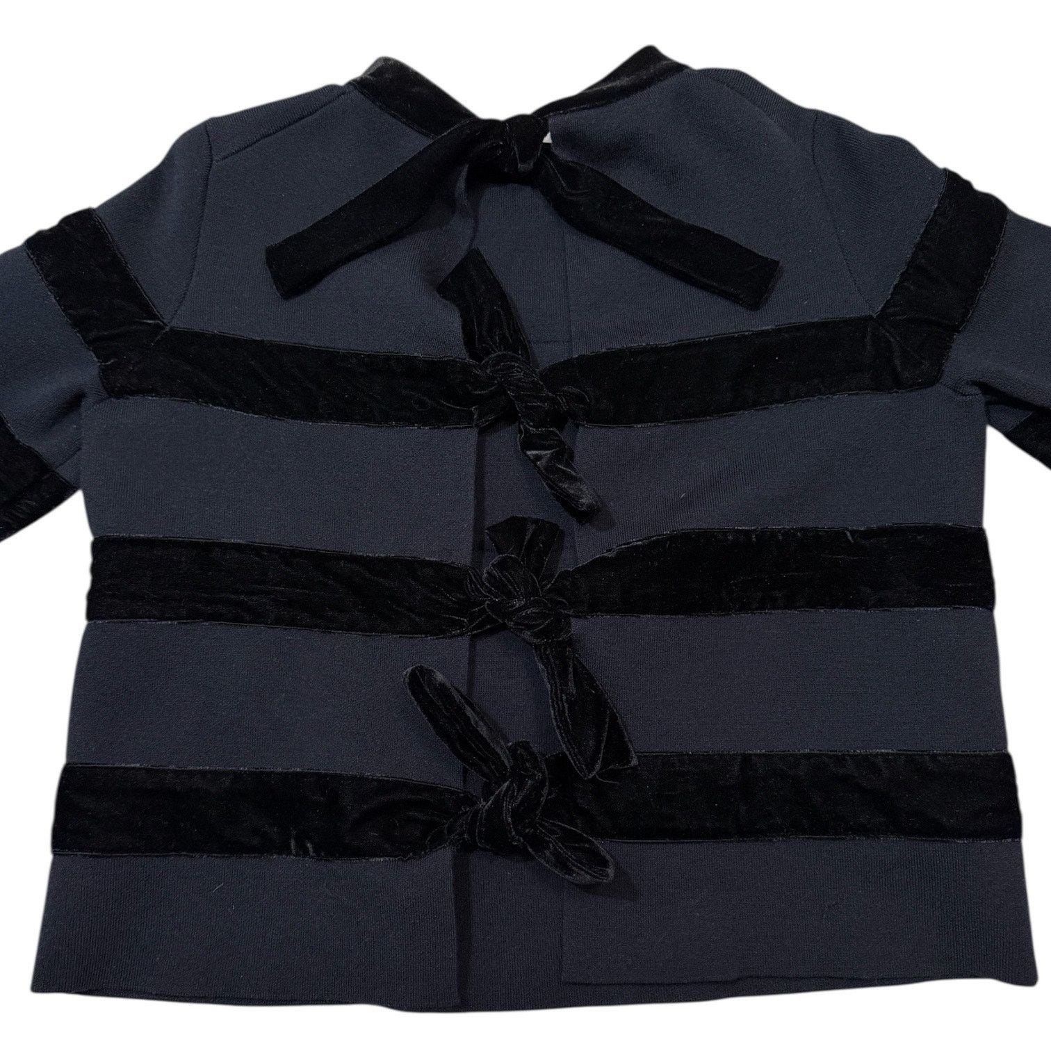 Maje Maje Velvet Stripe Meline Top Open Back Blue Size 2 / Medium Size M / US 6-8 / IT 42-44 - 8 Thumbnail