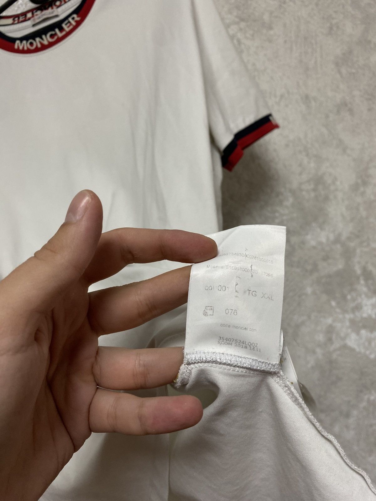 Moncler Moncler Cut and Sewn t-shirt Size US XXL / EU 58 / 5 - 7 Thumbnail
