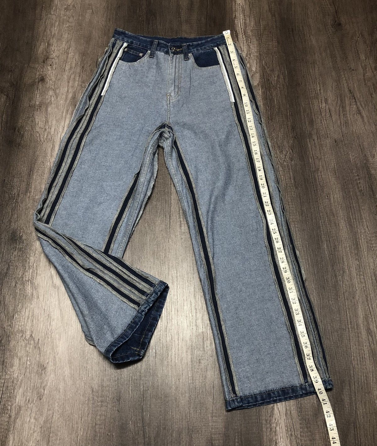 Japanese Brand me+em select Jeans Rare Design (unisex) Size US 28 / EU 44 - 5 Thumbnail
