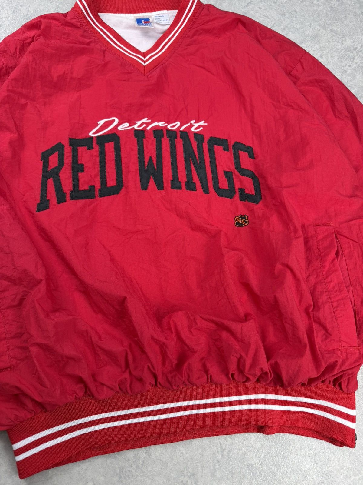Russell Athletic Vintage Detroit Red Wings NHL Pullover Windbreaker Size US L / EU 52-54 / 3 - 4 Thumbnail