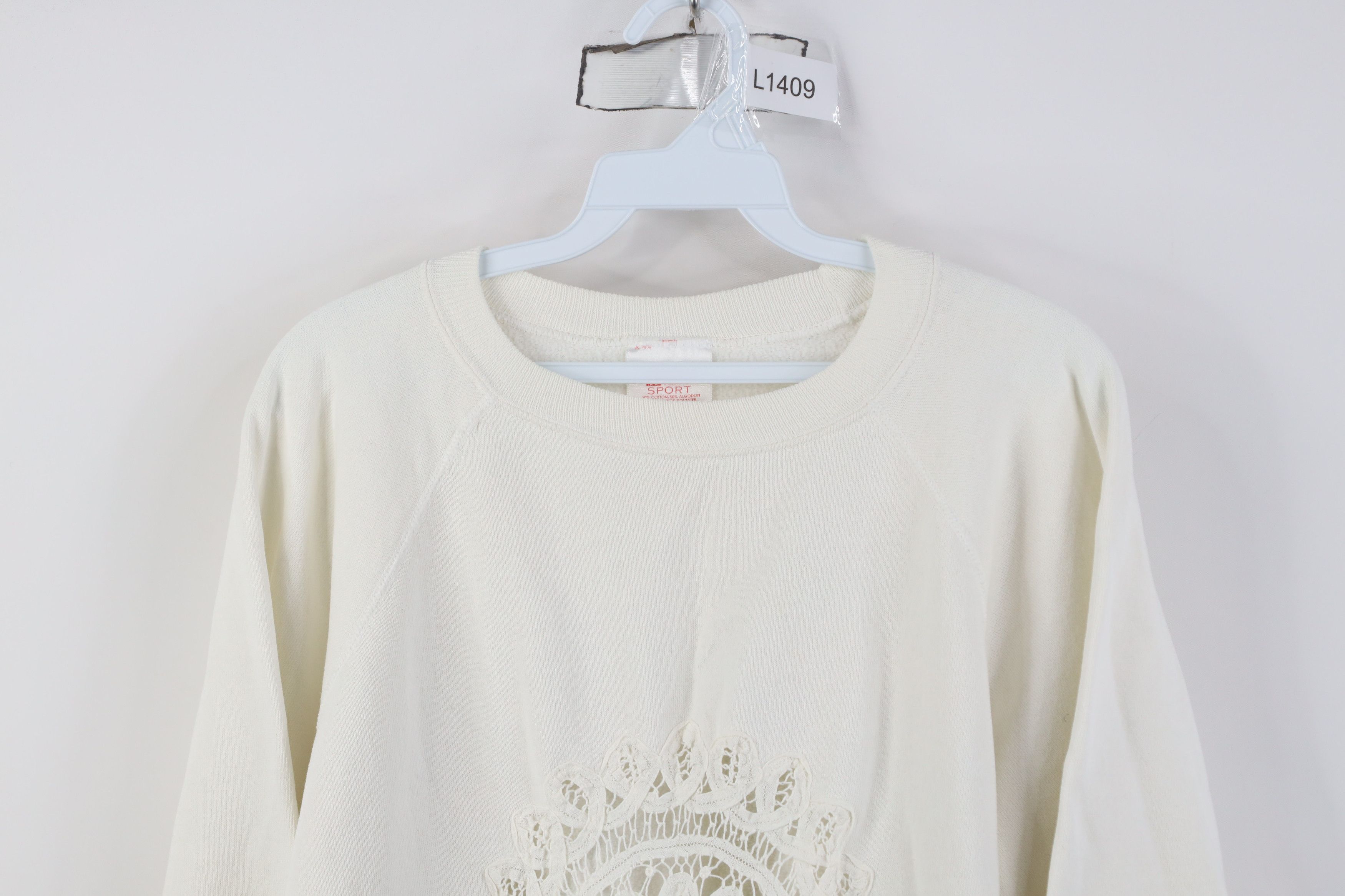 Vintage Vintage 80s 90s Streetwear Patch Crewneck Sweatshirt USA Size XXL / US 16-18 / IT 52-54 - 2 Thumbnail