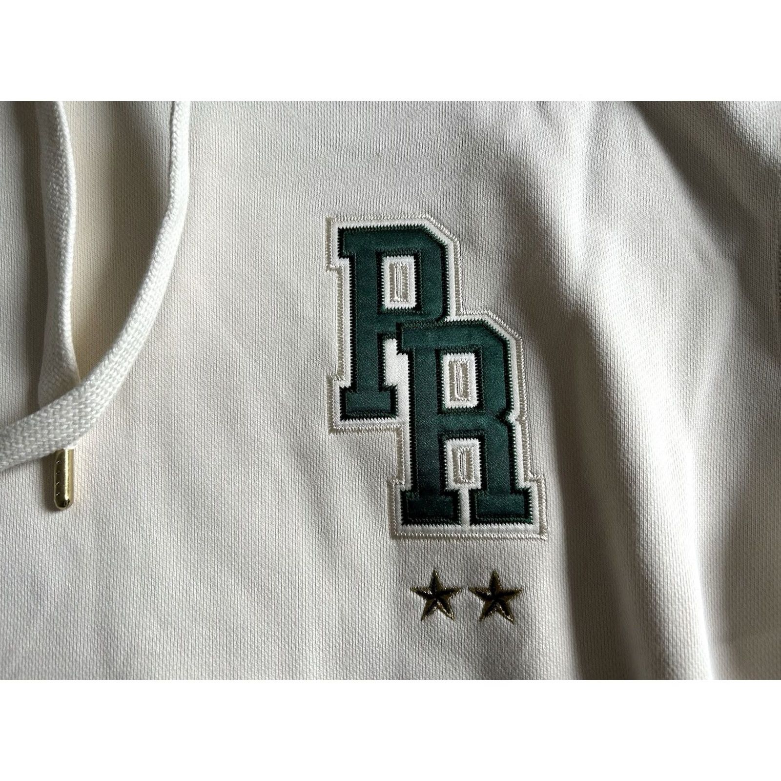 Puma PUMA X Rhuigi New York Worldwide Hoodie Sweater Hoodie Multicolor Cream Green M Mens Pullover Hooded Pockets Heavyweight Long Sleeve Size US M / EU 48-50 / 2 - 3 Thumbnail