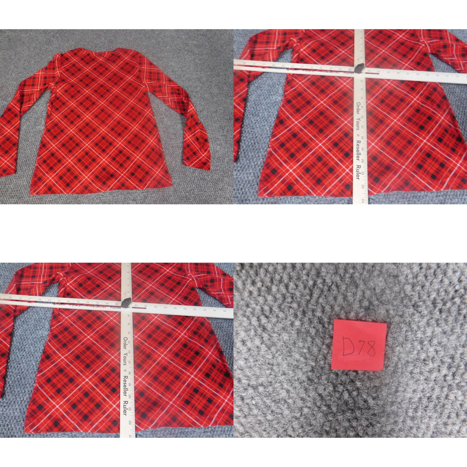 Croft & Barrow Croft & Barrow Blouse Womens Small Red Plaid Crew Neck Casual Shirt Top Size S / US 4 / IT 40 - 8 Thumbnail