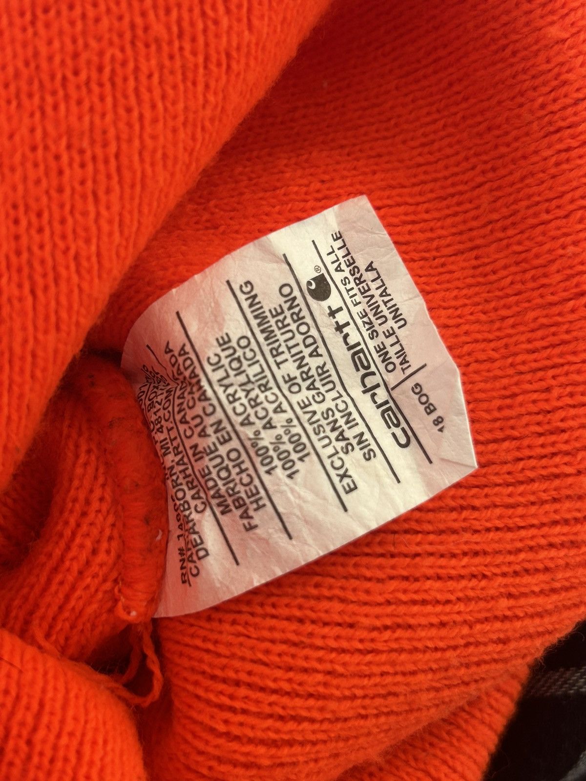 Carhartt Carhartt orange beanie one size Size ONE SIZE - 3 Thumbnail