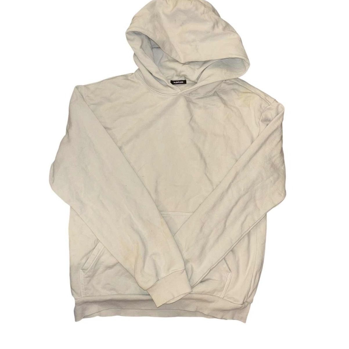 Talentless Men's Talentless Pullover Heavy Weight Hoodie Beige White LG Size US L / EU 52-54 / 3 - 1 Thumbnail
