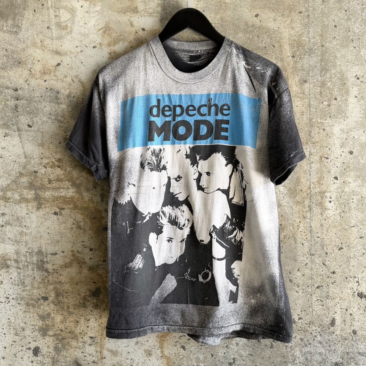 Band Tees 80s Vintage Thrashed Depeche Mode All Over Print Shirt Size US M / EU 48-50 / 2 - 2 Thumbnail