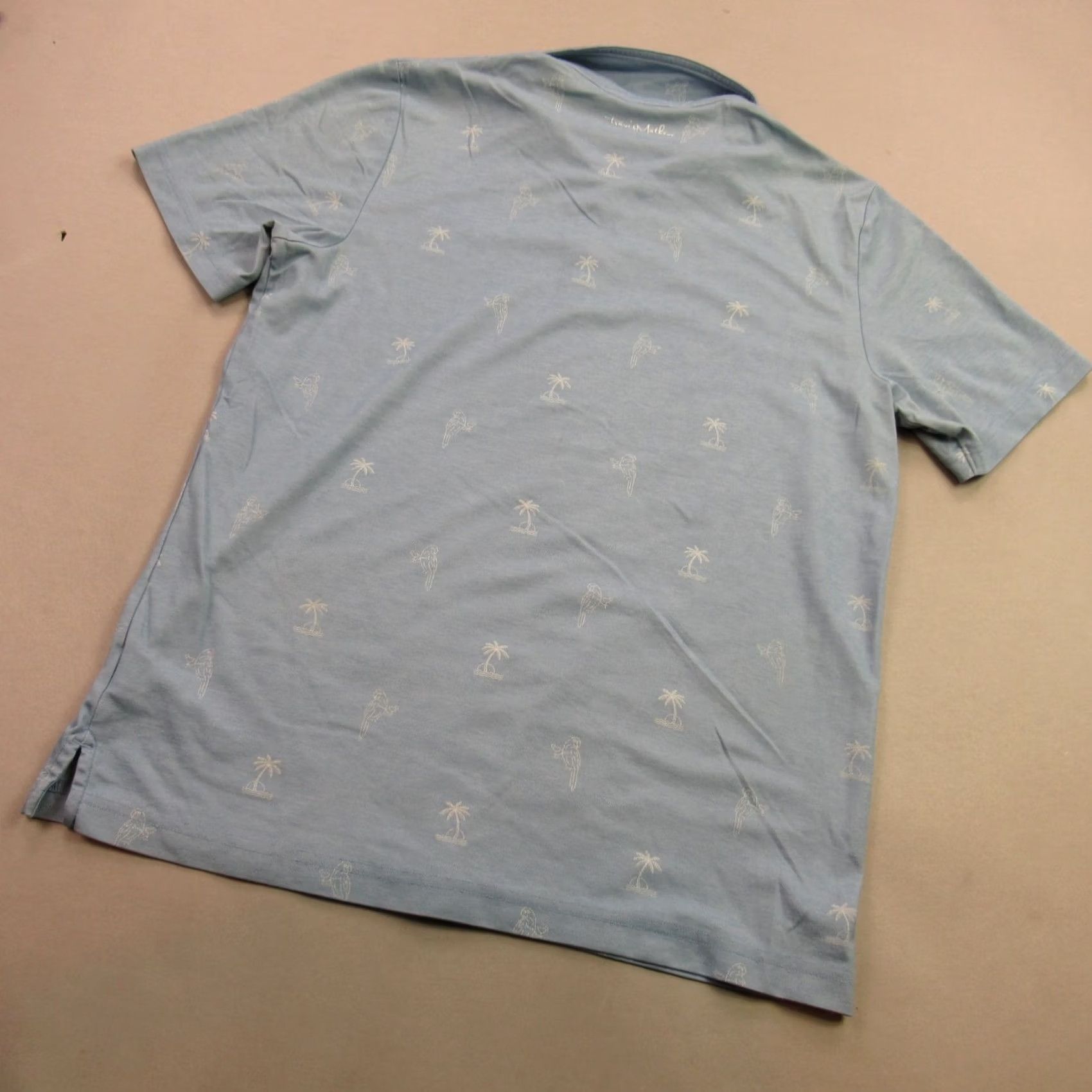 TravisMathew Travis Mathew Polo Golf Shirt Mens Large Short Sleeve Lightweight Outdoors Blue Size US L / EU 52-54 / 3 - 7 Thumbnail