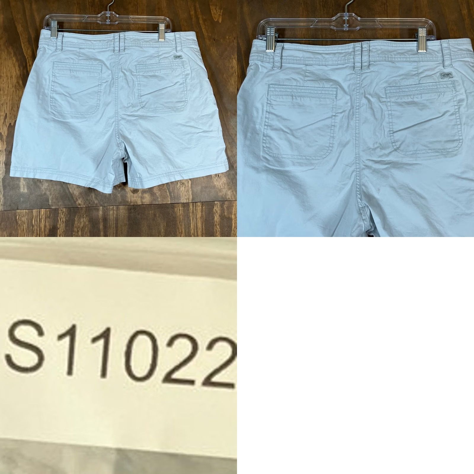 Eddie Bauer Eddie Bauer Womens Shorts Gray Midi Casual Wear Stretch 14 Bermuda Flat Front Activewear Casual Womens Shorts Gray 14 Size 36" / US 14 / IT 50 - 8 Thumbnail