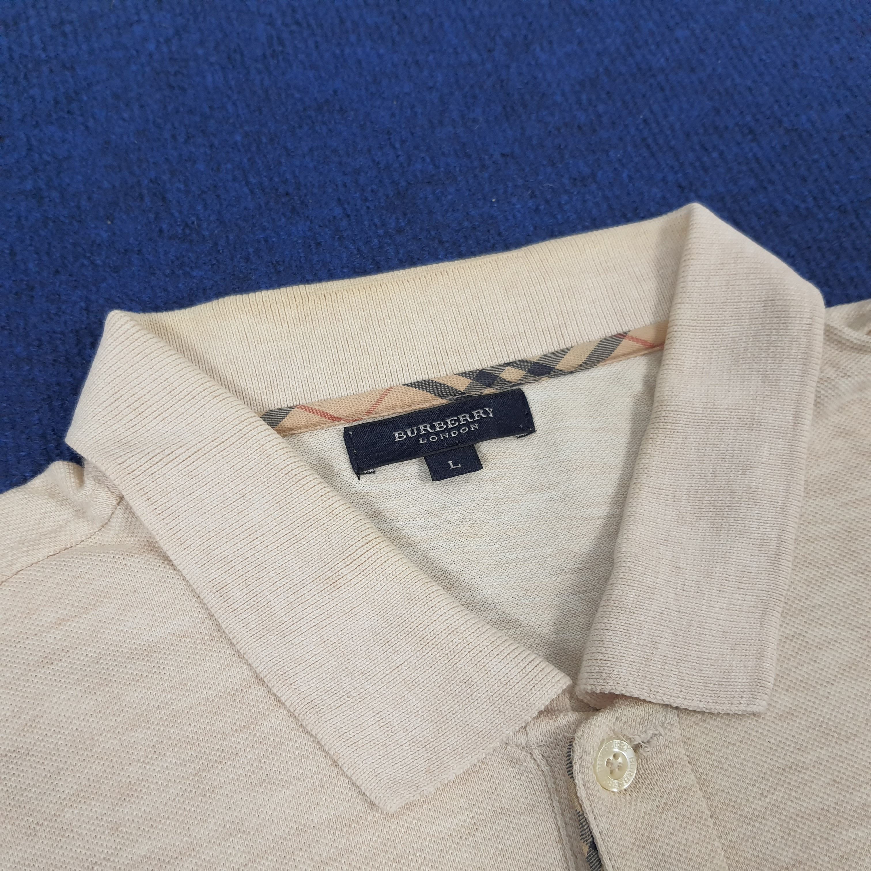 Burberry × Vintage Vintage Burberry London Long Sleeve Polo Shirt Size US L / EU 52-54 / 3 - 5 Thumbnail