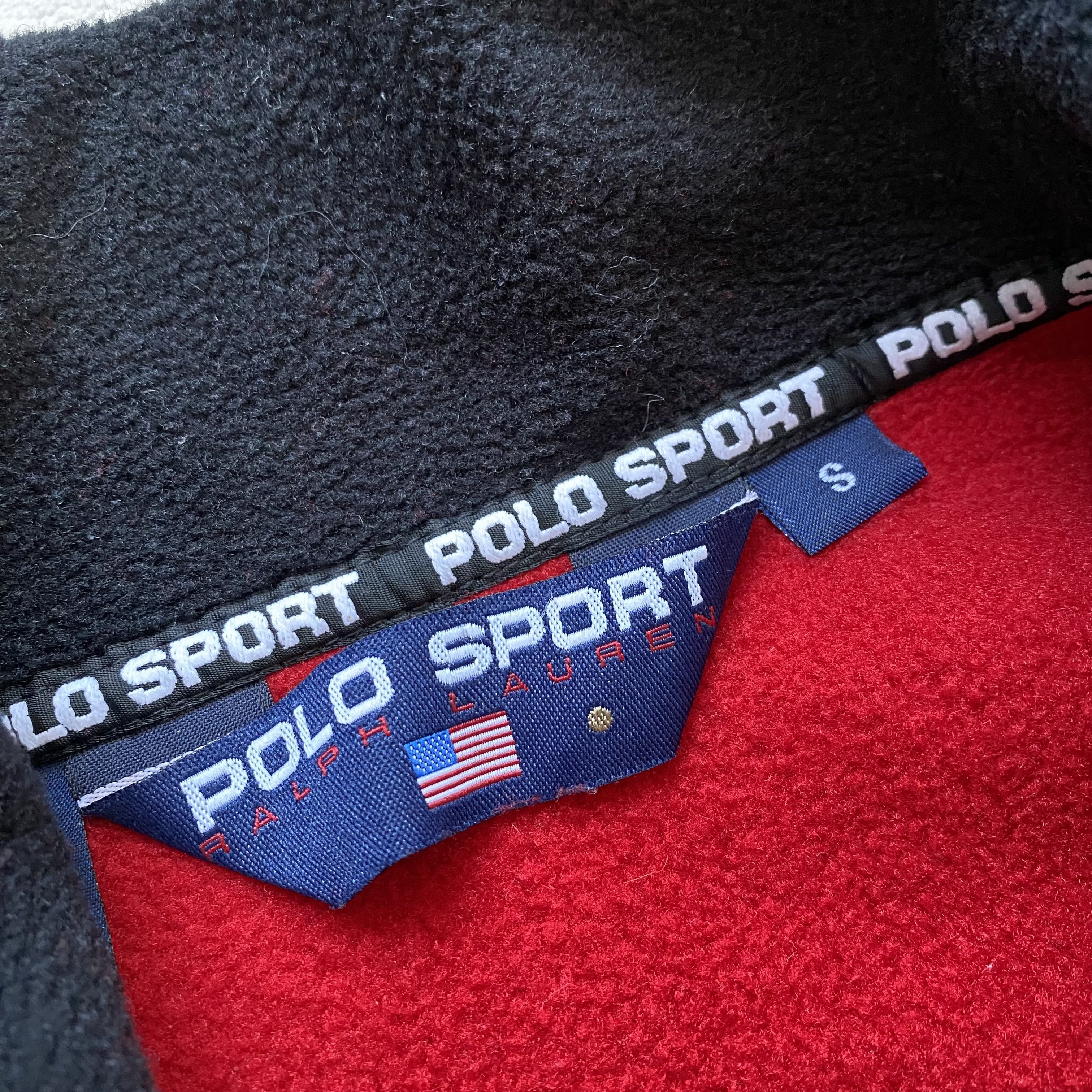 Polo Ralph Lauren 🏔️ Vintage 90s Polo Sport Ralph Lauren fleece zip sweater Size US S / EU 44-46 / 1 - 7 Thumbnail
