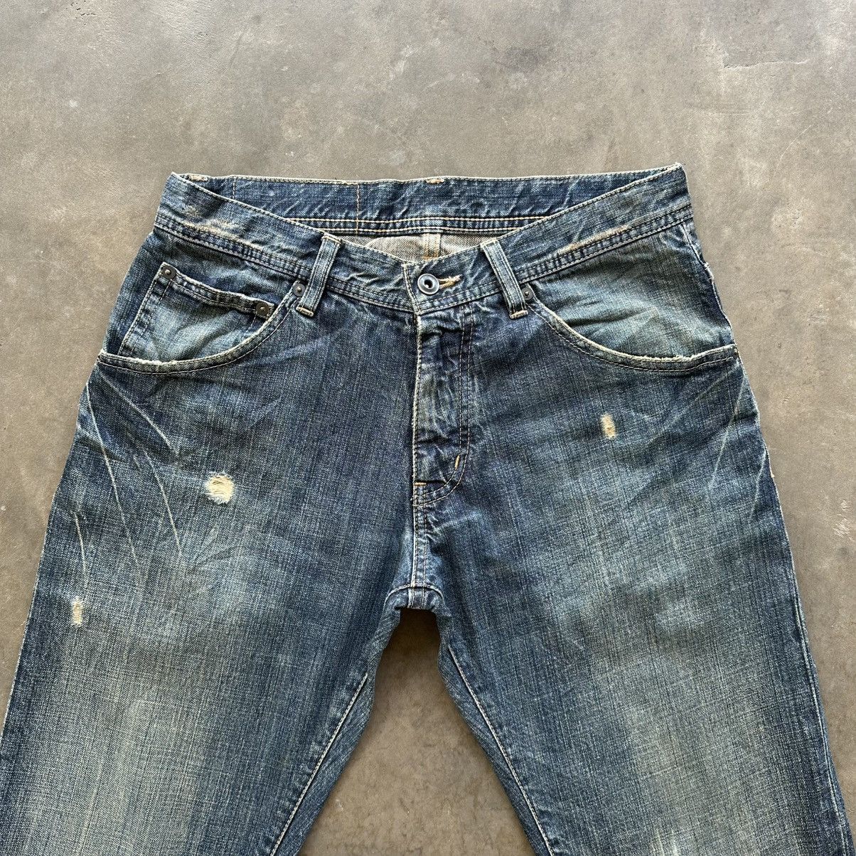 Japanese Brand Vintage Tete Homme Distressed Faded Denim Jean Pant W30 Size US 30 / EU 46 - 3 Thumbnail