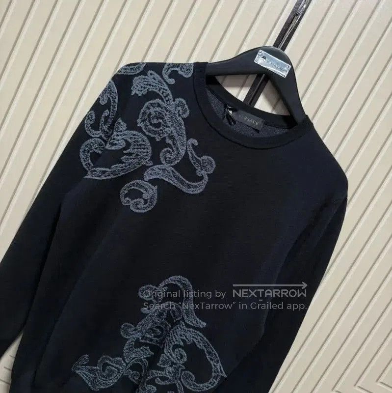 Versace Versace Black Wool Blend Pullover Sweater . Size US M / EU 48-50 / 2 - 5 Thumbnail