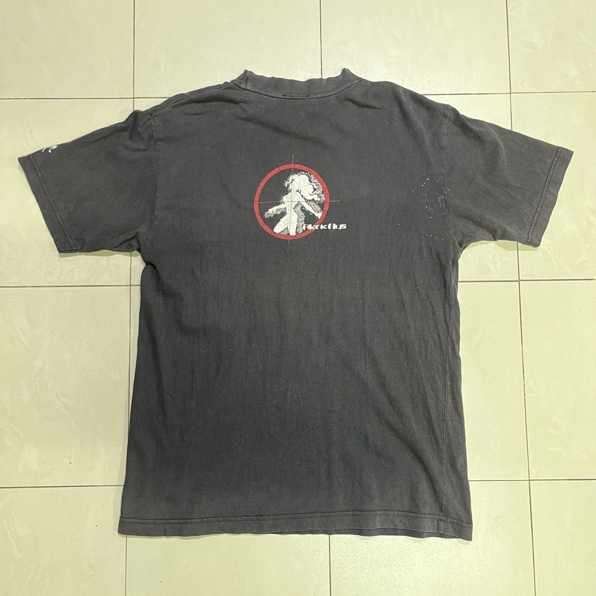 Hook-Ups × Vintage Rare Vintage Black Flys Female Target T Shirt Size US S / EU 44-46 / 1 - 9 Thumbnail