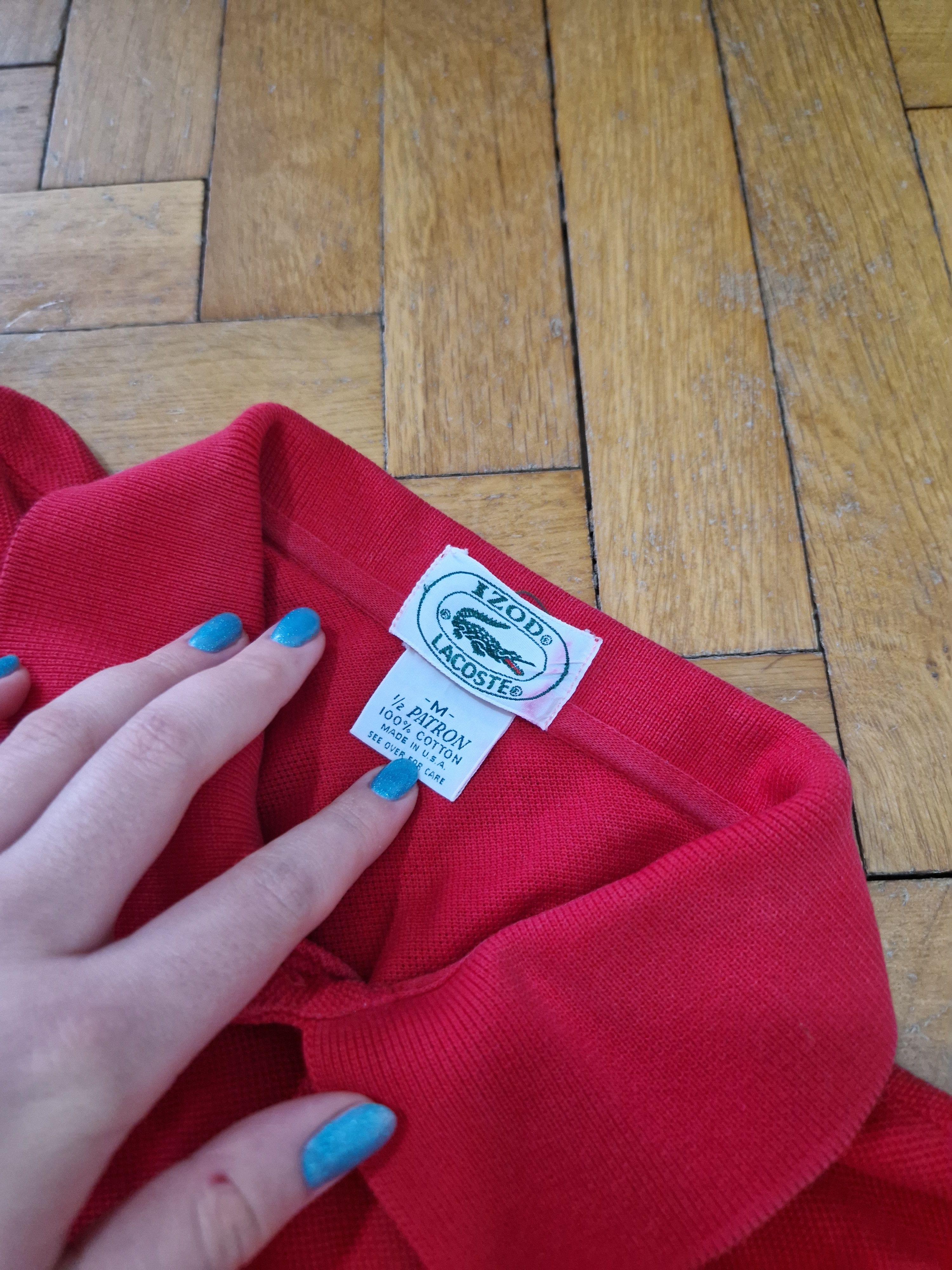 Lacoste Lacoste Izod Made in USA vintage red polo Size US S / EU 44-46 / 1 - 4 Thumbnail