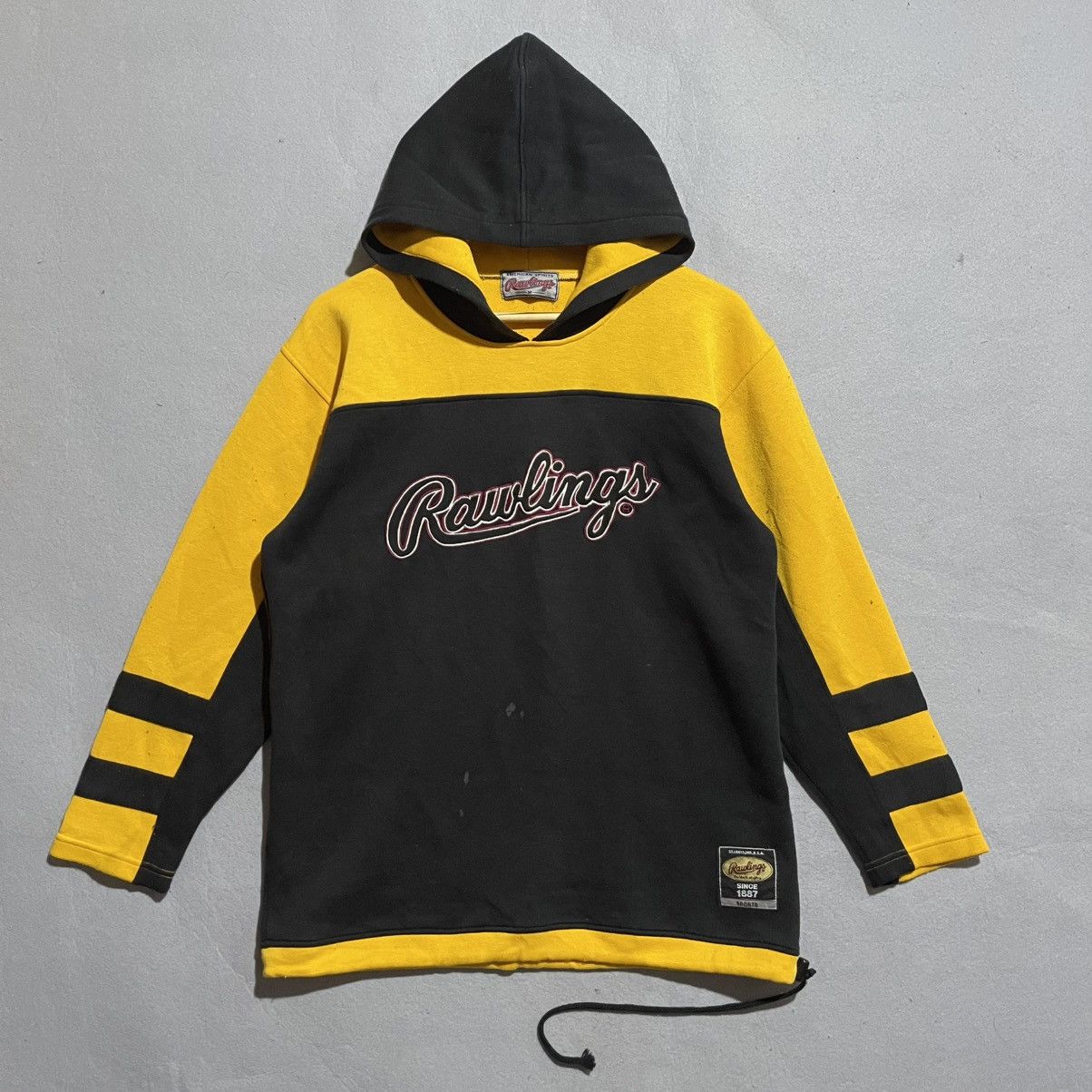 Vintage Vintage Rawlings “American Spirits” Black & Yellow Hoodie Size US M / EU 48-50 / 2 - 1 Thumbnail