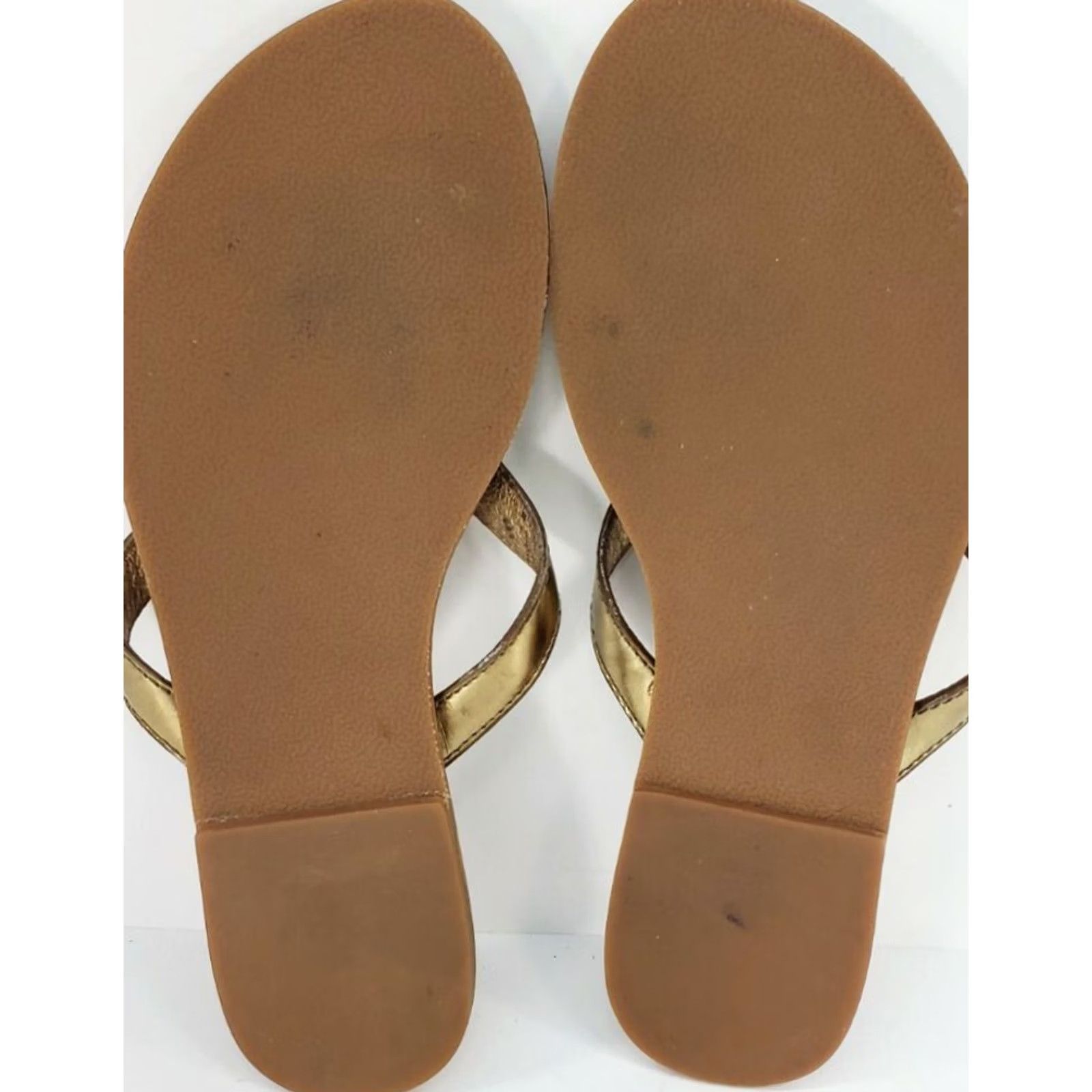 Tommy Bahama Tommy Bahama Havana Women’s 8B Gold Flat Sandal Leather Flip Flop Leather Footbed M Upper Gold Ornament Upfront Coastal Casual Relax --------------- Size US 8 / IT 38 - 7 Thumbnail