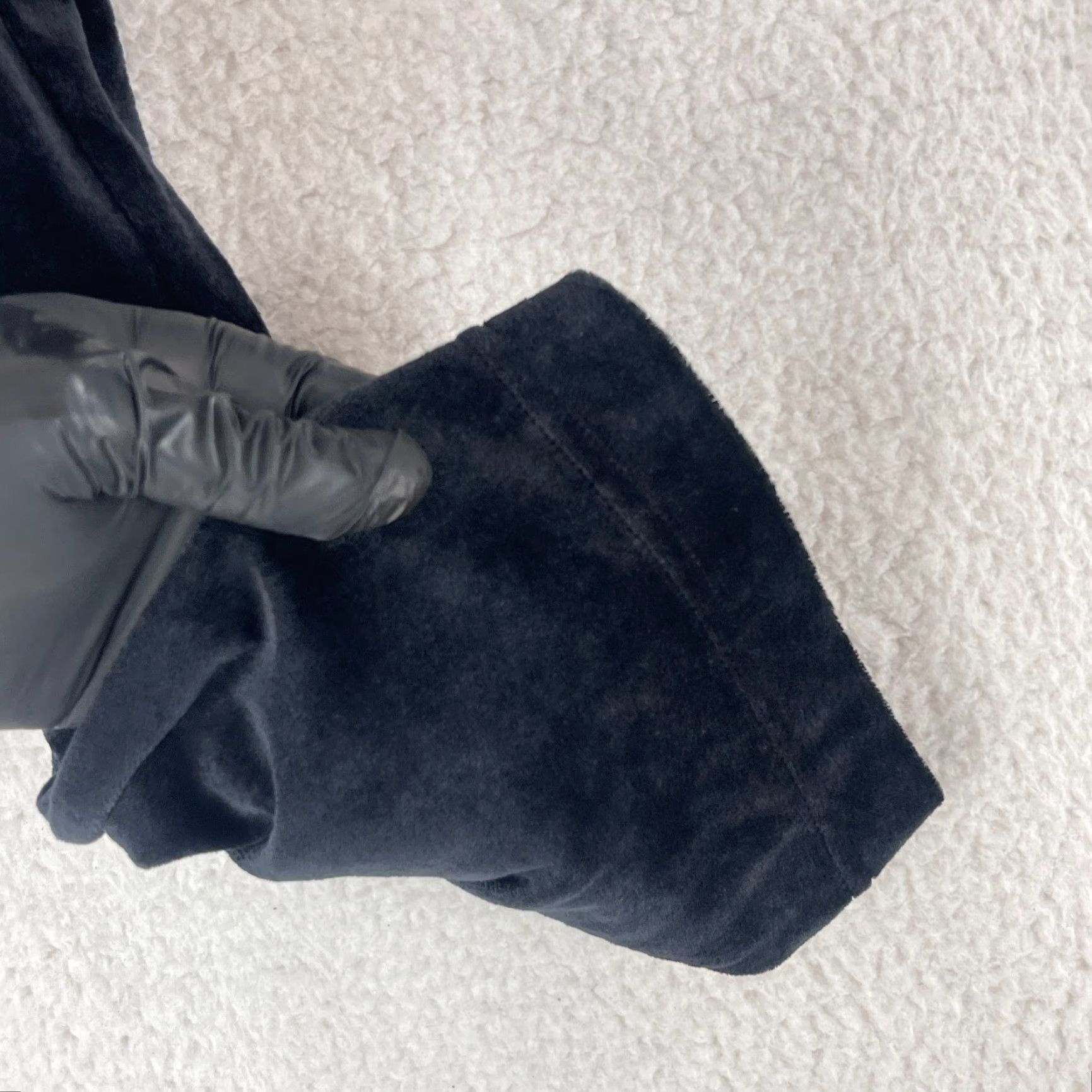 J. Jill Pure J. Jill Black Velour Pull On Straight Leg Pants Womens 1X Mid-Rise Casual Comfortable Easy Care Size 40" / US 18 - 6 Thumbnail