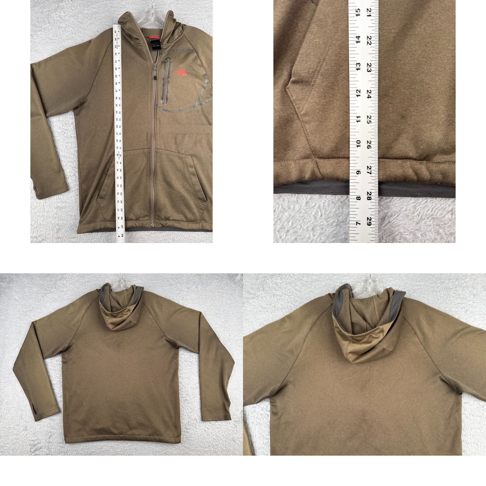 The North Face The North Face Jacket Men L Green Full Zip Windbreaker Polyester Pockets Logo Embroidered Outdoor Classic Hiking Size US L / EU 52-54 / 3 - 9 Thumbnail