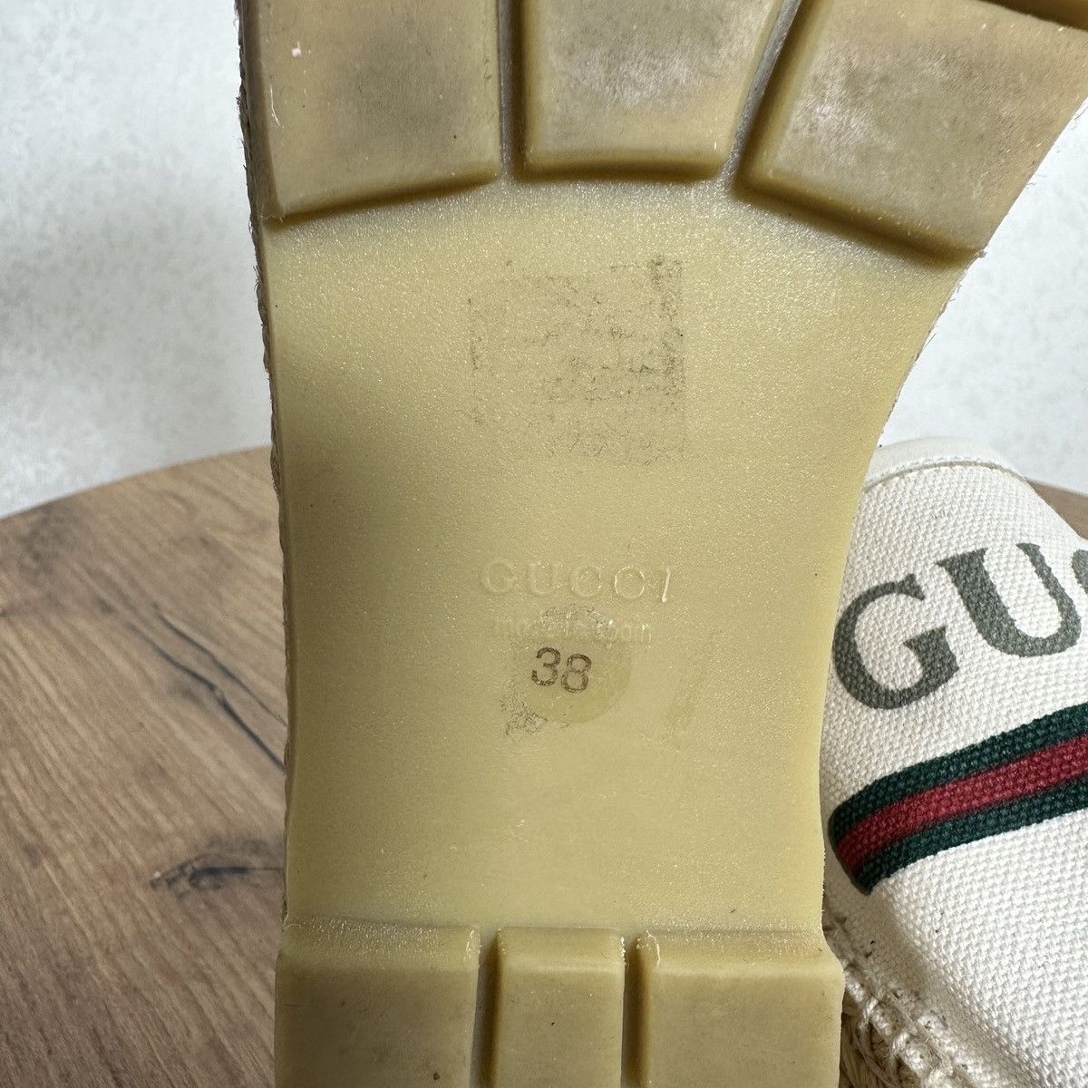 Gucci gucci espadrilles logo platformm Size US 8 / IT 38 - 8 Thumbnail
