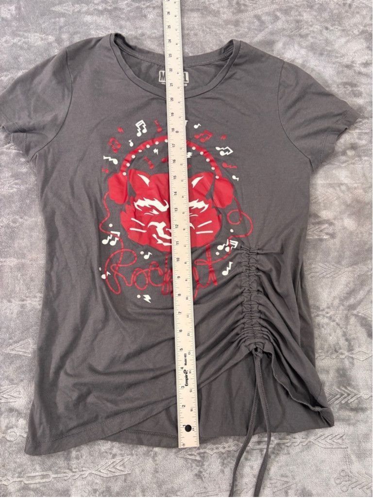Marvel Comics Women's Marvel rouched guardians of the Galaxy TShirt Gray M Size XXS / US 00 / IT 34 - 5 Thumbnail