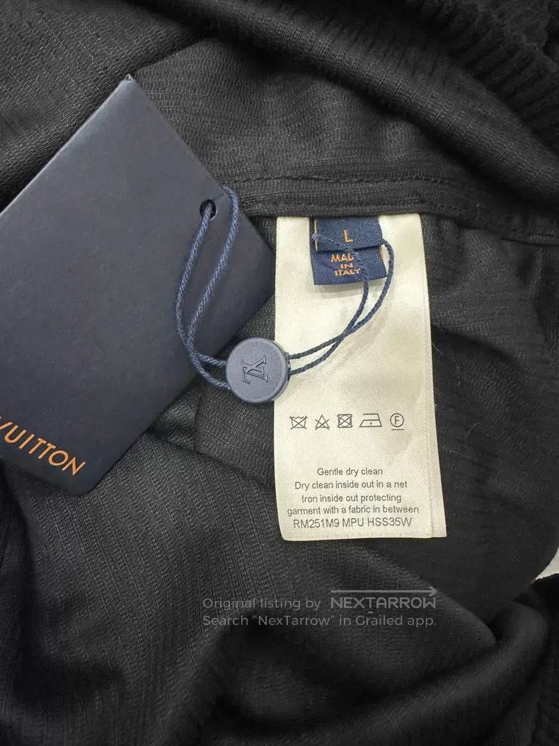 Louis Vuitton Louis Vuitton 25 New Black Corduroy Long Sleeve Shirt Size US L / EU 52-54 / 3 - 5 Thumbnail