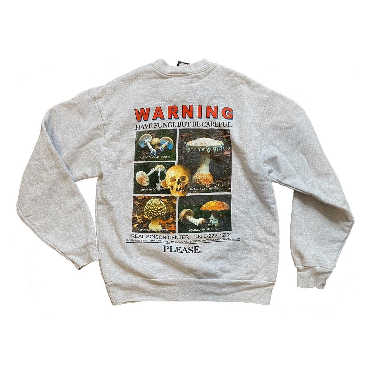 Online Ceramics Online Ceramics “All Mushrooms Are Edible” Crewneck... Size US S / EU 44-46 / 1 - 1 Thumbnail
