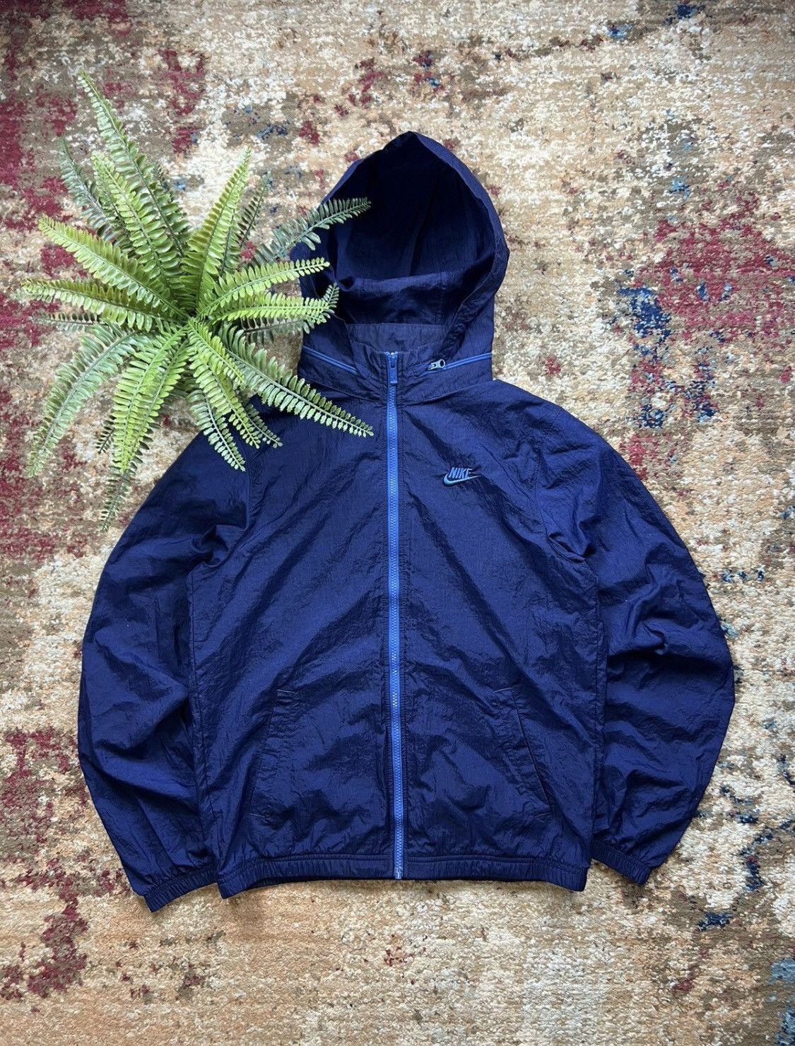Nike × Vintage 90’s NIKE RETRO HOODED TRACK JACKET SWOOSH LOGO Y2K Size US S / EU 44-46 / 1 - 1 Thumbnail