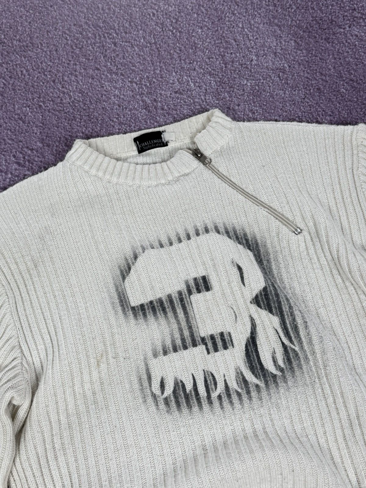 If Six Was Nine Japanese Brand 00s Aesthetic Ribbed Knit Y2K Sweater Size US M / EU 48-50 / 2 - 6 Thumbnail