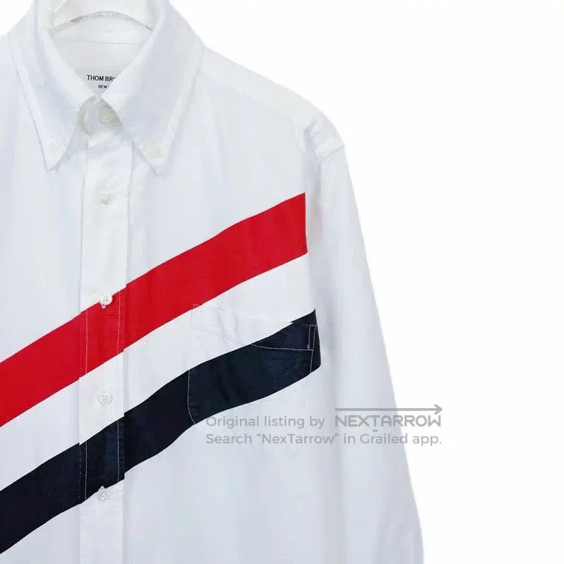 Thom Browne Thom Browne Long Sleeve White Cotton Shirt . Size M / US 6-8 / IT 42-44 - 3 Thumbnail