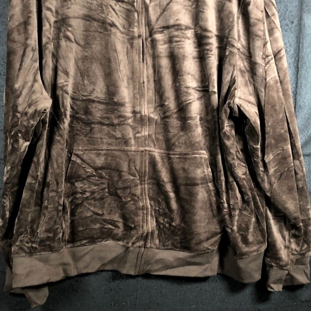 Ralph Lauren Ralph Lauren Womens Sweater Brown Velvet Full Zip Pockets Large Size L / US 10 / IT 46 - 4 Thumbnail